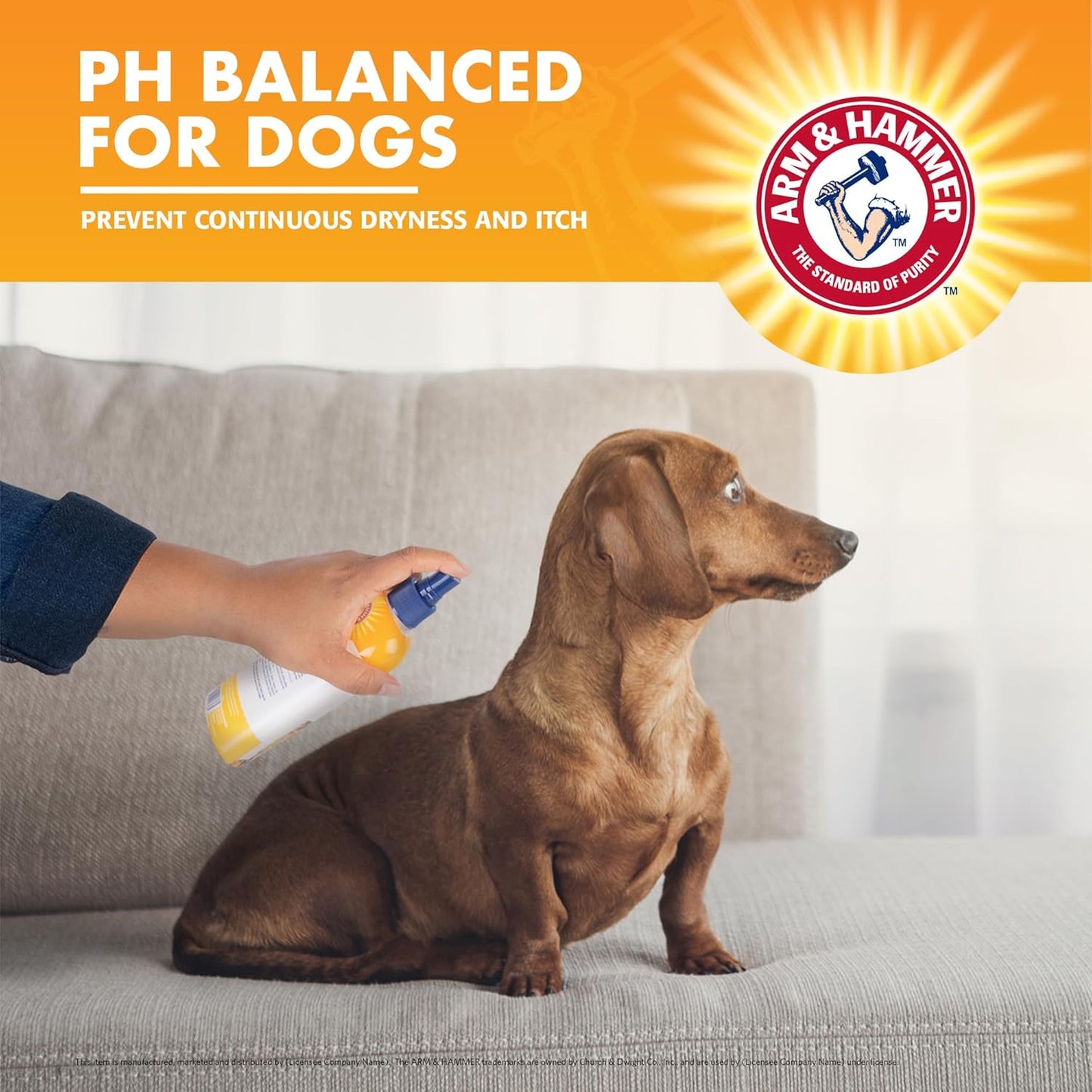 Arm & Hammer for Pets Itch Relief Spray for Dogs - Dog Itch Relief with Baking Soda Chamomile & Peppermint Scent - Professional Dog Skin Care - Anti Itch Spray for Dogs, Itchy Dog Skin Relief 8oz