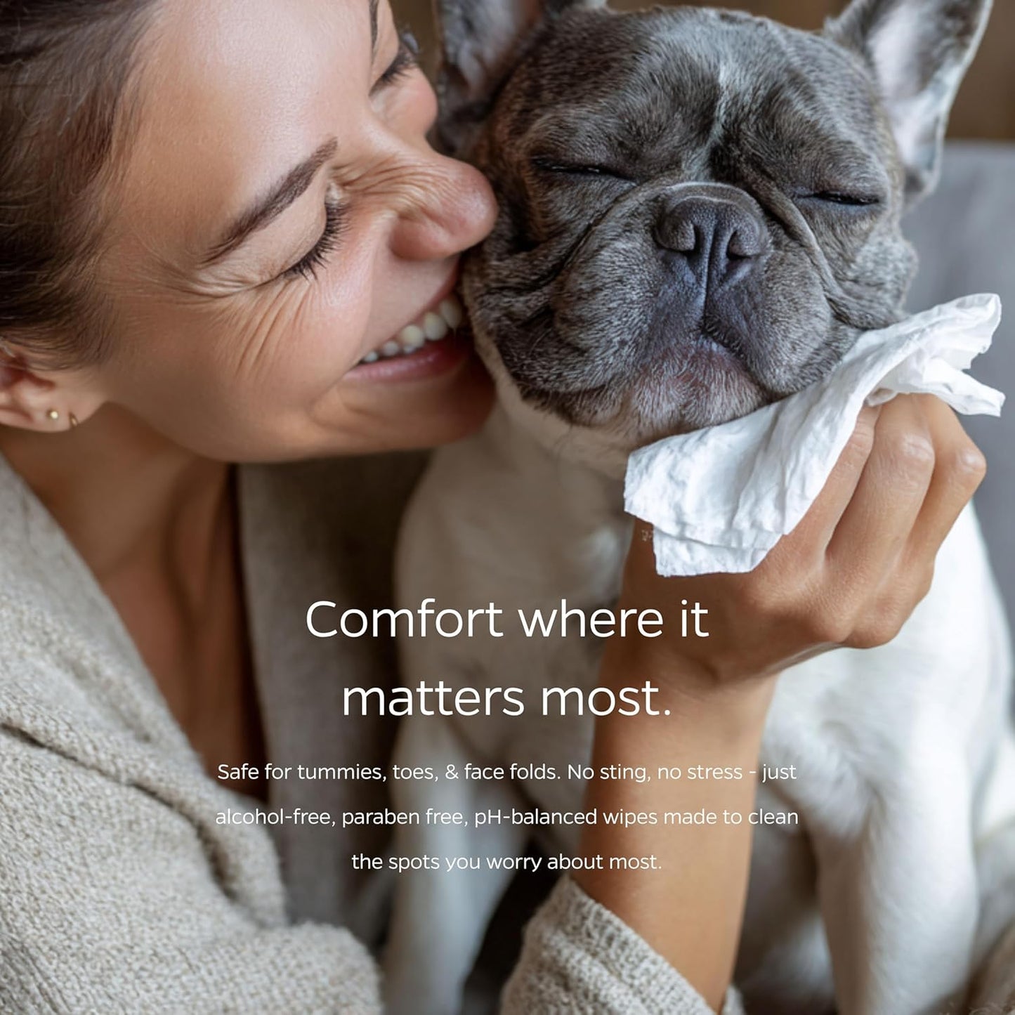 Pet Parents® Pet WiPees™ Cleansing Wipes for Dogs with Chlorhexidine, Ketoconazole and Thymol, Cleans Skin Folds, Paws and Coat, Deodorizes, Supports Skin Hygiene