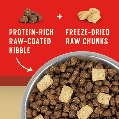 Stella & Chewy's Wild Red Dry Dog Food Raw Blend High Protein Wholesome Grains Red Meat Recipe, 21 lb. Bag