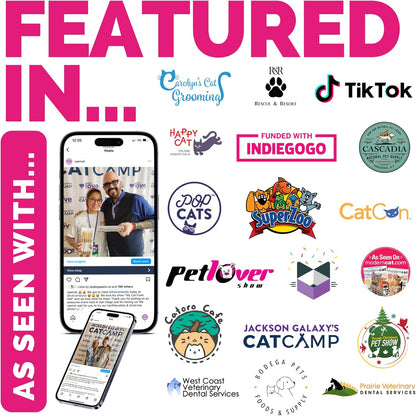 RYERCAT Flamingo Dual Sided Cat Toothbrush - Micro Head ToothBrush to fit into Cat's Mouth - Cat Dental Supplies