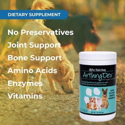 YOUNGEVITY Arthrydex Complete Nutritional Supplement | Vitamins Amino Acids Enzymes | Pets Healthy Bones & Joints -1 lb Canister