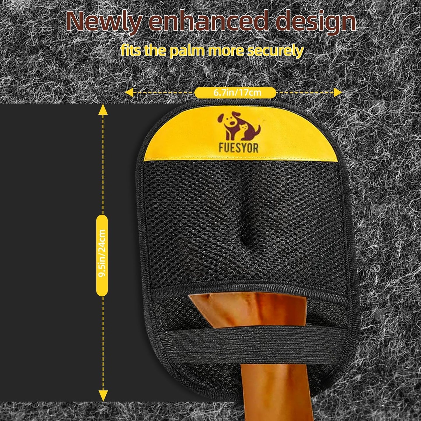 Pet Hair Remover Tool Glove for Cats & Dogs, Static Lint and Fur Removing Mitts for Laundry, Couch, Carpet, Clothing, and Auto Seats