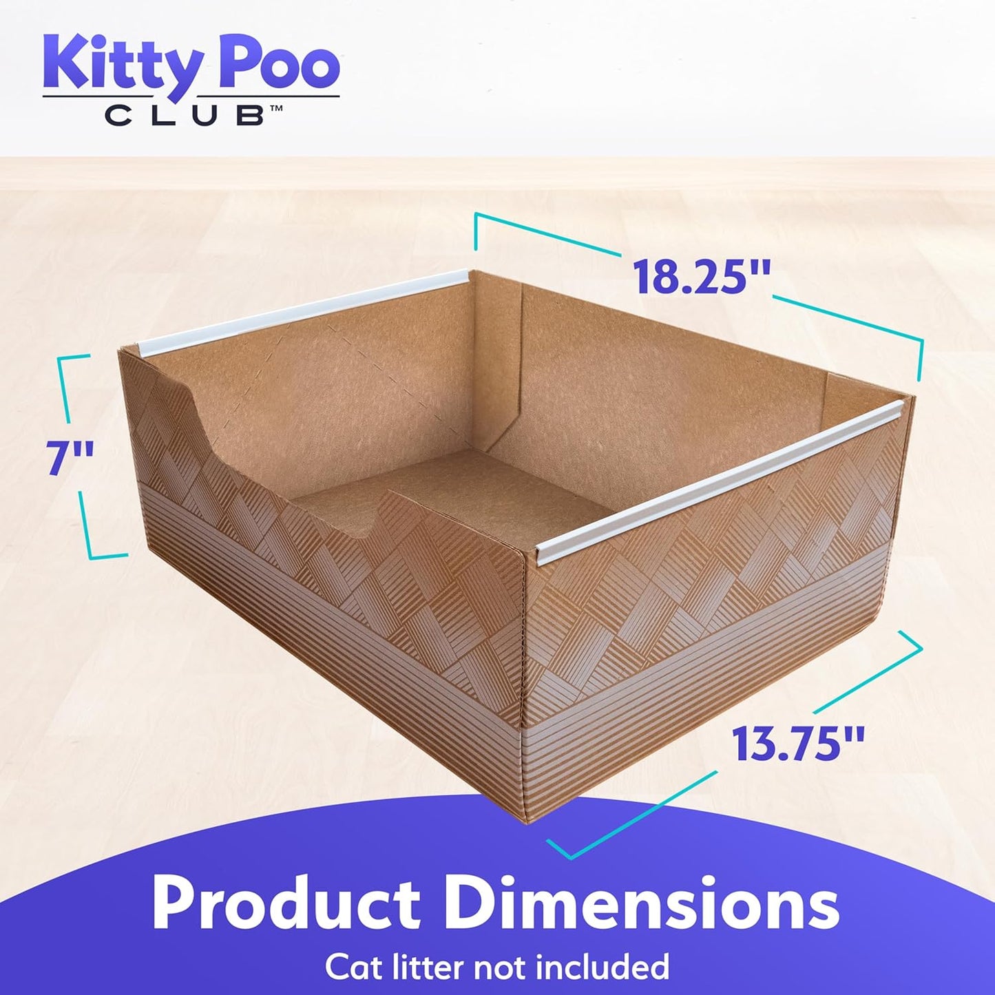 Leakproof Disposable 2-Pack Cat Litter Box Only - Made in The USA | Unmatched Odor Control | Recyclable — Kitty Poo Club