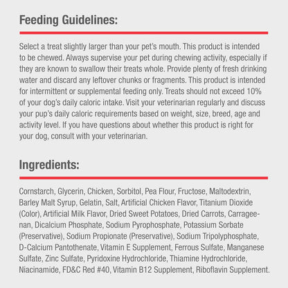 DreamBone Mini Sticks Wrapped With Real Chicken, Rawhide Free Dog Chew Sticks, 15 Count