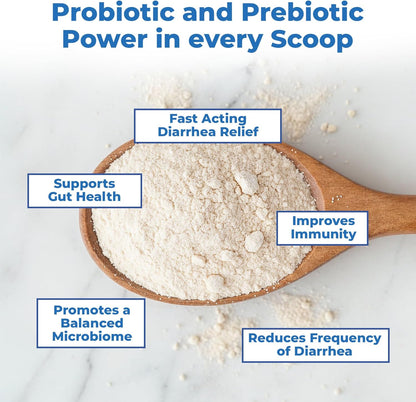 | S boulardii + FOS for Dogs and Cats | Probiotic and Prebiotic Powder | Support Gut Health, Diarrhea | 60g