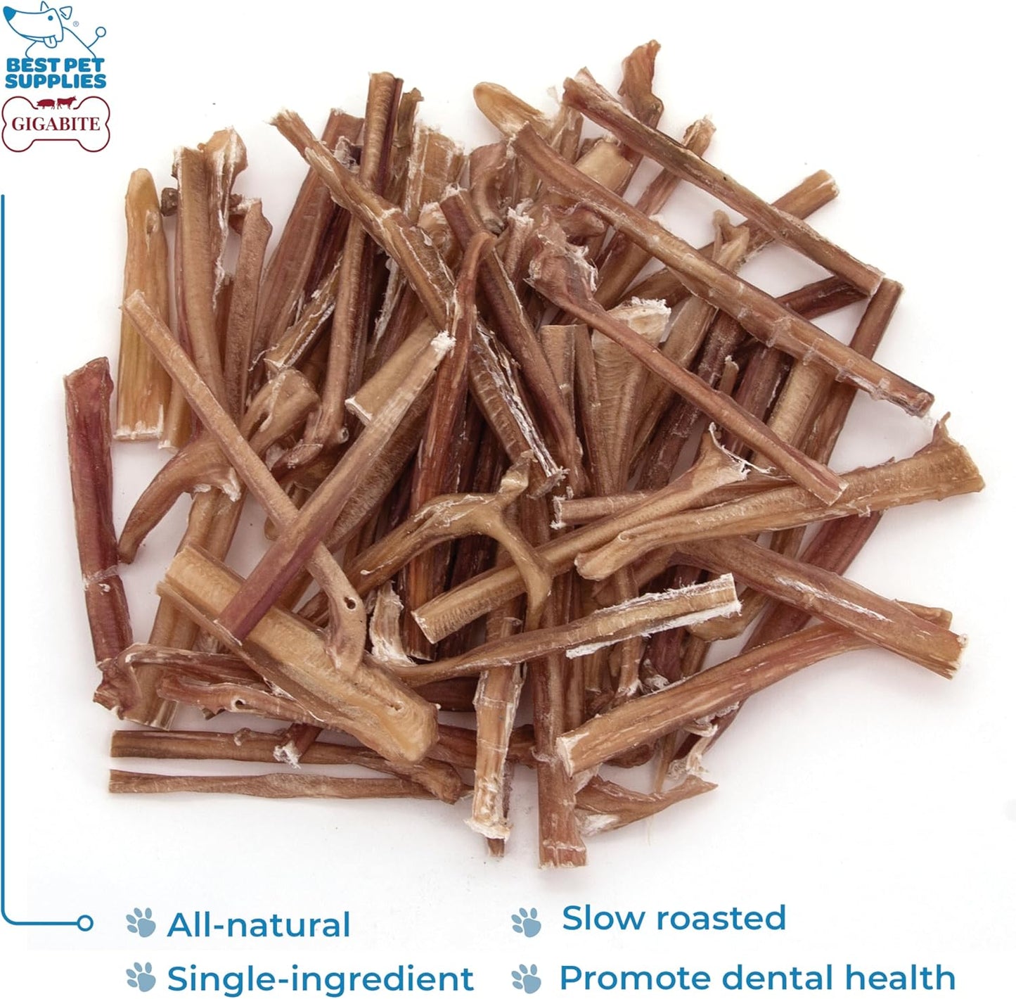 GigaBite All Natural Value Bully Sticks by Best Pet Supplies - 3 to 5 Inch, 1 Pound