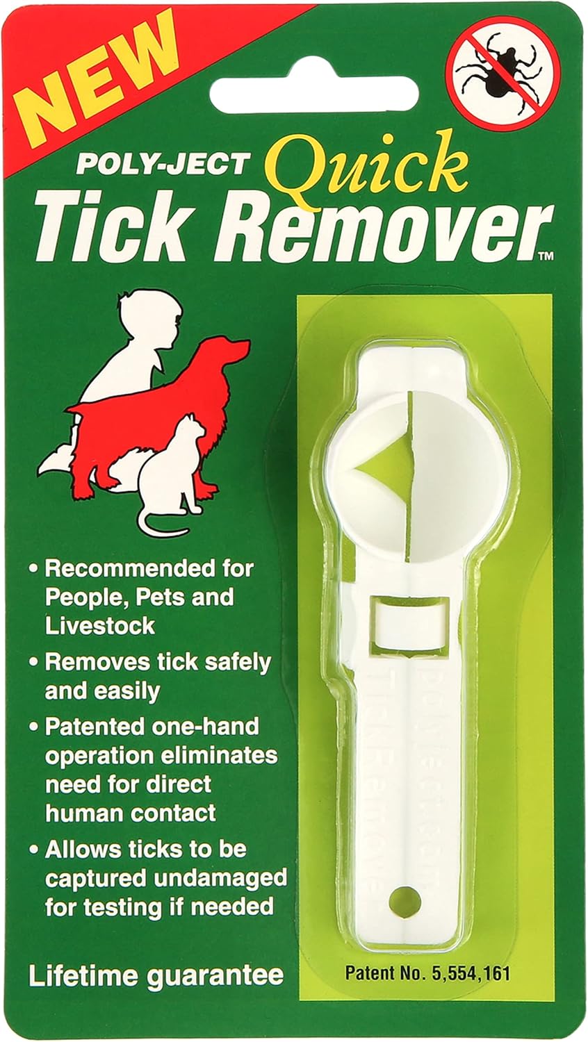 Quick Tick Remover Tool Used for Tick Removal (Humans, Dogs, Cats, Animals)