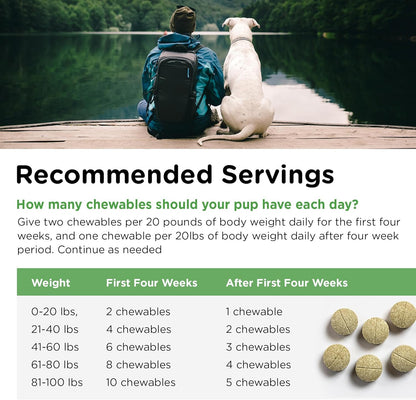 Nutri-Vet Grass Guard Chewables for Dogs, Prevents Lawn Burn from Dog Urine, Protects Grass, and Supports Digestive Health, 365 Count