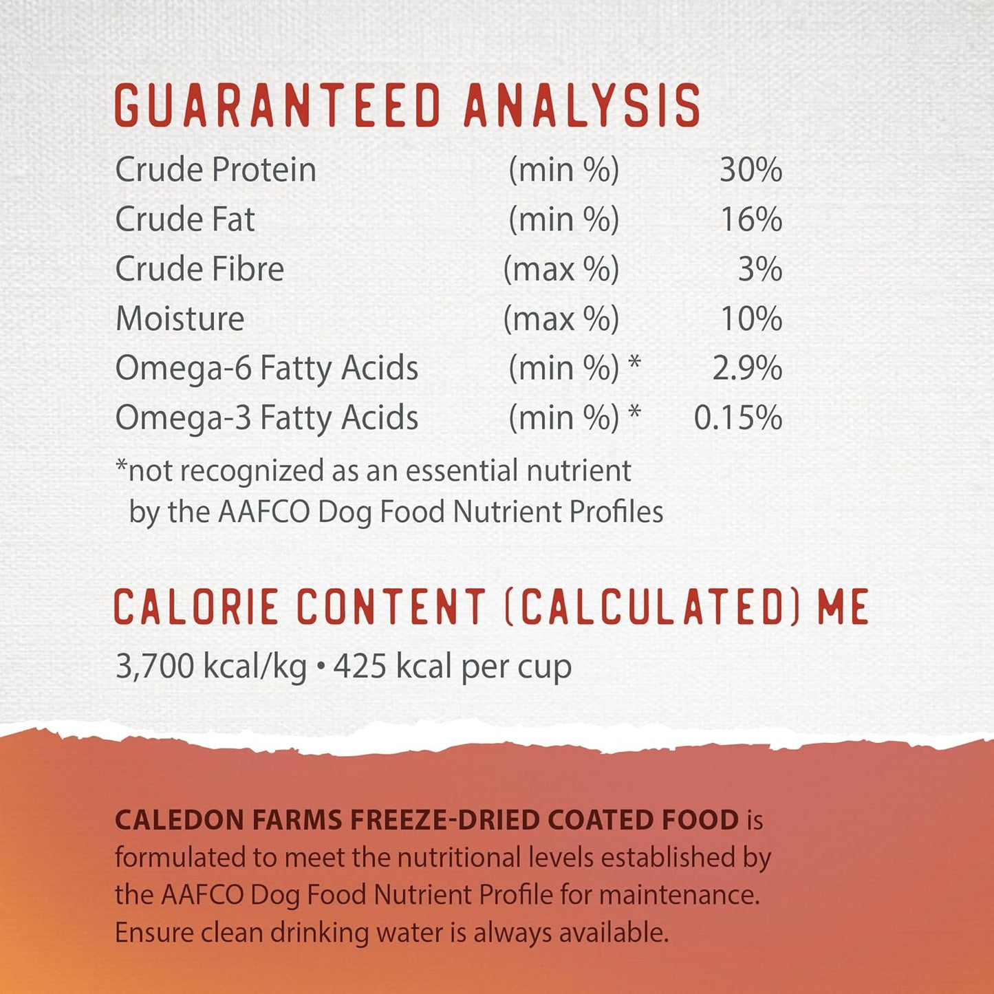 Caledon Farms Freeze-Dried Coated Chicken Recipe Premium Dry Dog Food 7.7lb