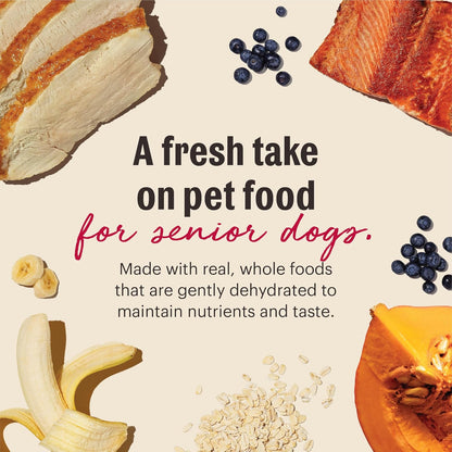 The Honest Kitchen Human Grade Wholemade™ Whole Grain Chicken, Oat & Salmon Dehydrated Senior Dog Food, 2lb Bag (Makes 8lbs)