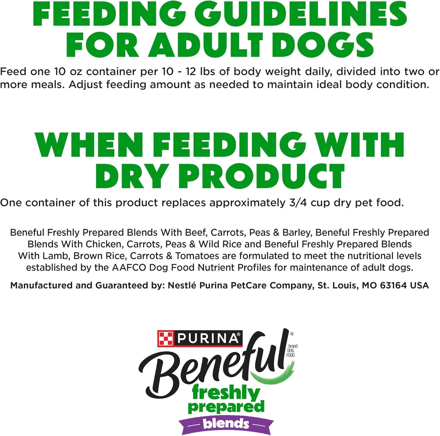 Purina Beneful Freshly Prepared Blends Wet Dog Food Variety Pack with Beef, Chicken, or Lamb Dog Food - (Pack of 12) 10 oz. Tubs