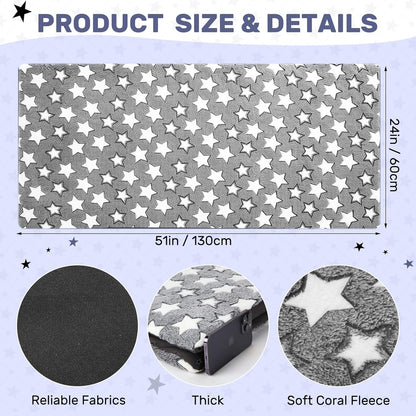 Dog Bed for Car Back Seat Backseat Pet Bed Mat Waterproof Non-Slip Dog Car Seat Covers Soft Cozy Star Pattern Protector 51x 24 Inches for Backseat Extenders Trucks Suvs All Season Travel