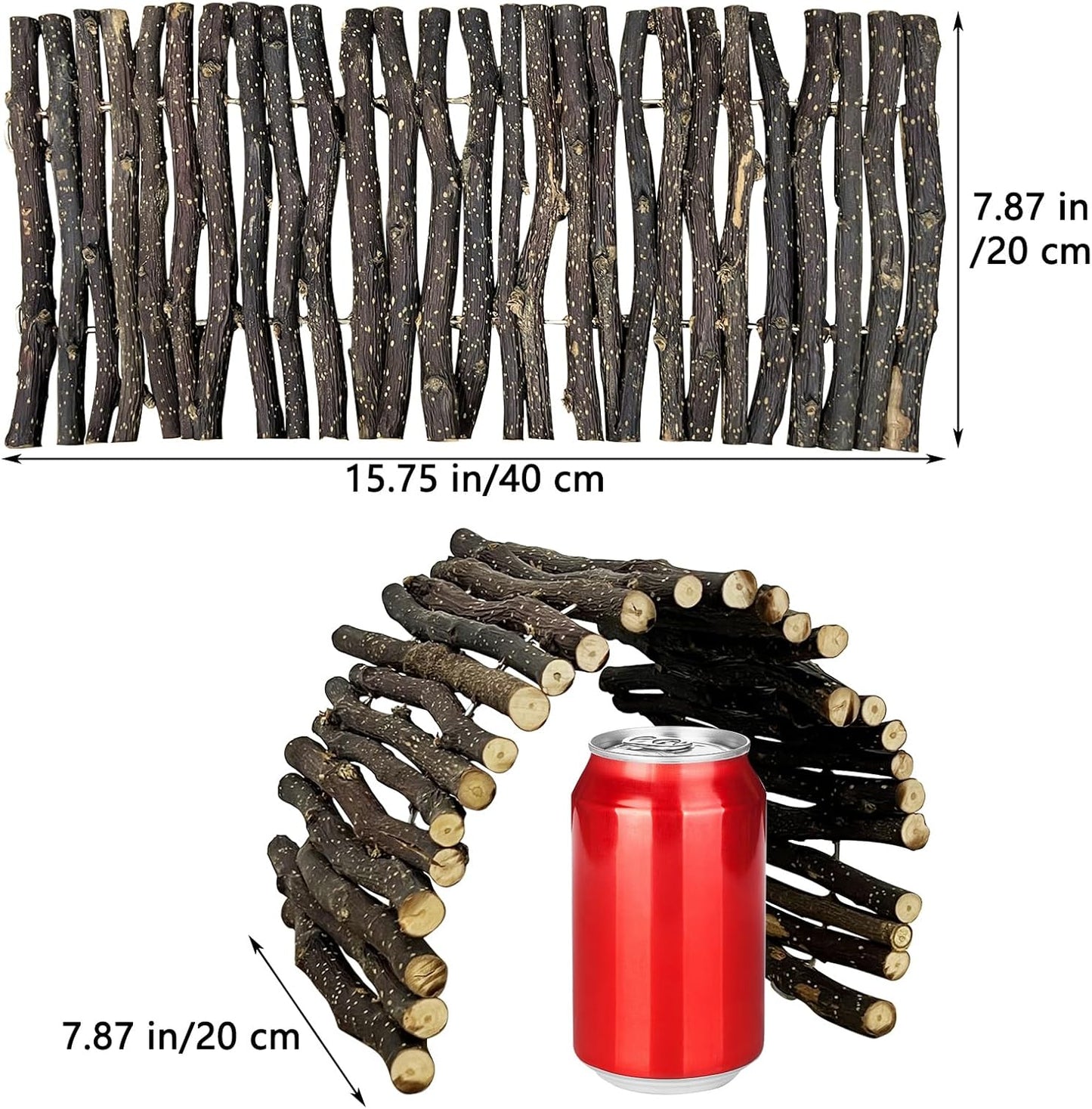 Hamiledyi Reptile Hideouts Natural Coconut Shells Hut Hermit Crab Climbing Toys and 3pcs Large Reptile Hides Bearded Dragon Hide Bendable Climbing Bridge for Snake Turtle Gecko Chameleon