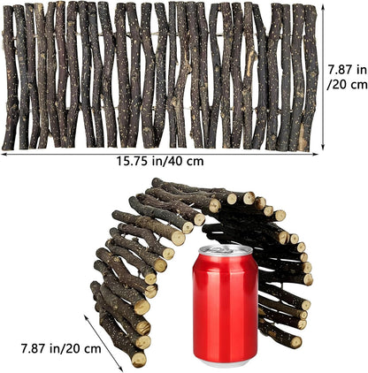 Hamiledyi Reptile Hideouts Natural Coconut Shells Hut Hermit Crab Climbing Toys and 3pcs Large Reptile Hides Bearded Dragon Hide Bendable Climbing Bridge for Snake Turtle Gecko Chameleon