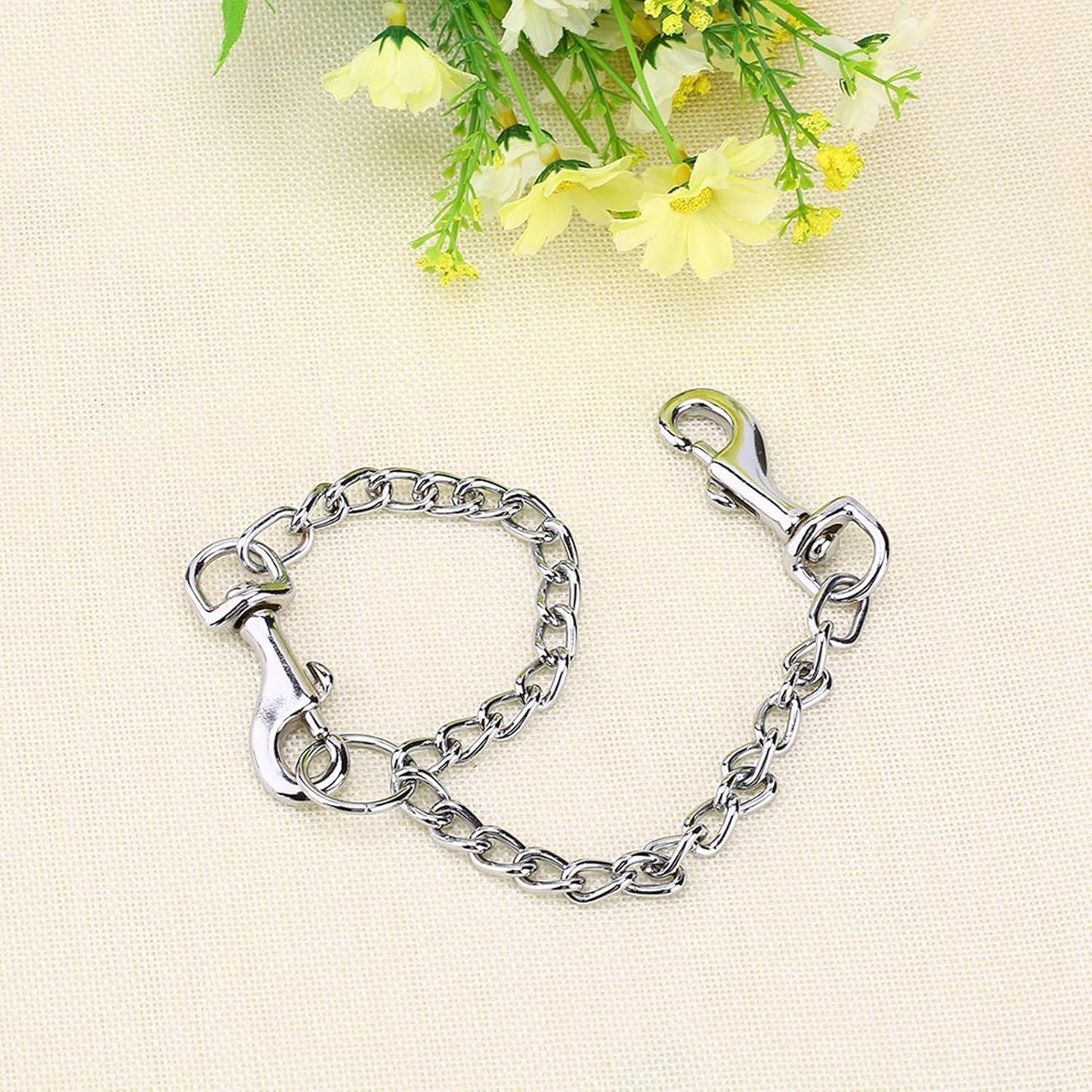 Acouto Double Dog Leash Coupler - Stainless Double Coupler 2 Way Leash Two Pet Dogs Walking - No Walking - Pet SuppliesDogsCollars, Harnesses & LeashesLeashesDouble Leashes