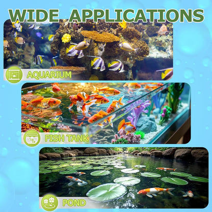 Aquarium Test Strips - Aquarium Water Test Kit - 150 Fish Tank Testing Strips for Freshwater - Pond Water Tester Kits - Rapid Accurate Easy to Test pH, Carbonate, Hardness, and More (7-Way)