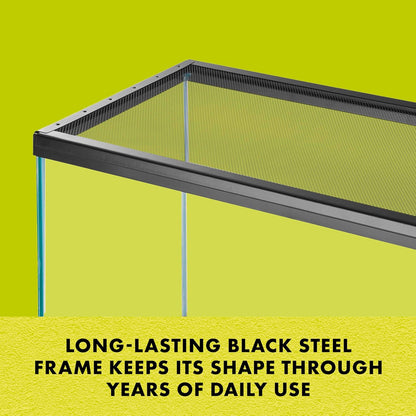 Zilla Fresh Air Screen Cover, Secure and Durable Metal Mesh Cover for Reptile Terrariums, 20 x 10 inches