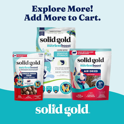 Solid Gold Homestyle Meals Wet Dog Food - Soft Food for Dogs w/Chicken, Bone Broth & Superfoods for Skin & Coat Health - Dog Toppers for Dry Kibble - Fresh Refrigerated Full Meal Replacement -9oz/6ct