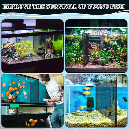 8Pcs Plastic Mesh Canvas Sheets Embroidery Aquarium Fish Tank Divider Plastic Grid Isolation Board Partition Net Pane Separator Filter Bottom Tray,20 Pcs Binding Bars Sliding Bars ,Crochet Projects