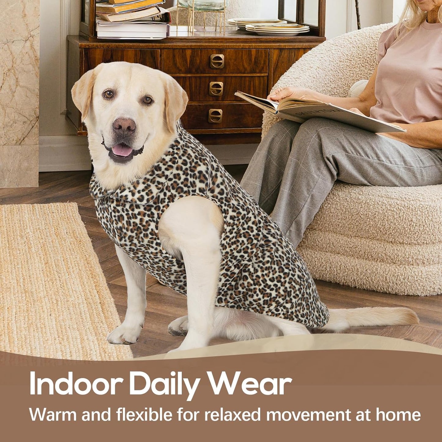 Dog Winter Colthes for Small Medium Large Dogs, Pullover Warm Fleece Vest Sweatshirt, Plaid Thermal Doggy Sweater, Stretchy Puppy Cold Weather Coats