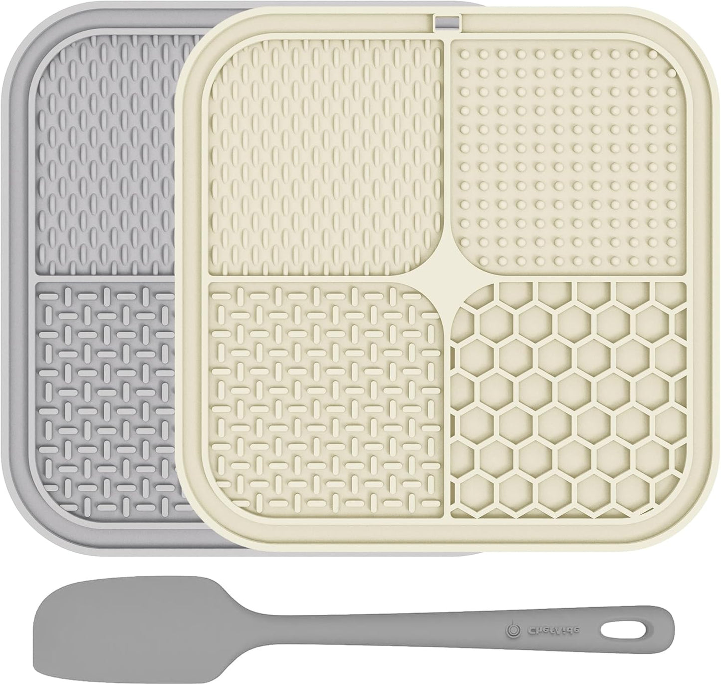 2 Pack Lick Mat for Dogs,Cats,Upgraded 8.5×8.5 inches Licking Mats with Suction Cups,Slow Feeder Licking Pad for Anxiety Relief and Boredom Reducer,Suitable for Dog Training Set 11