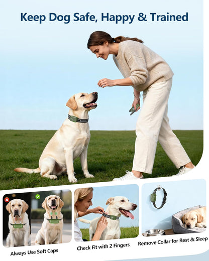 Jugbow Dog Shock Collar - 4200FT Dog Training Collar with Remote Innovative IPX7 Waterproof with 4 Training Modes, Rechargeable E-Collar for All Breeds