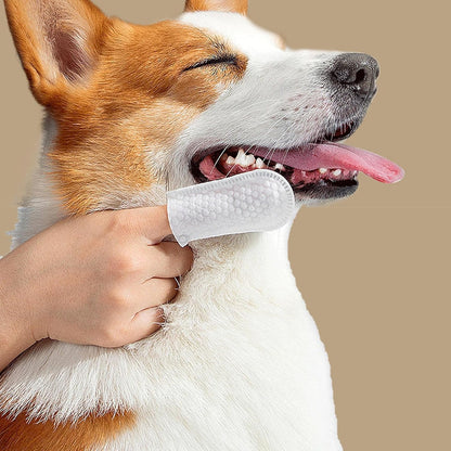 Pet Finger Wipes, Dog Ear Wipes for Dog Ear Infection Treatment, Gentle and Safe Pet Ear Cleaning Ear Cleaner for Allergies and Itching, Pet Dental Finger Wipes for Dogs and Cats, Furry Animals 50pcs