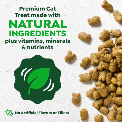 Greenies Feline Veterinarian-Recommended Adult Natural Dental Cat Treats, Catnip Flavor, 21 oz. Tub