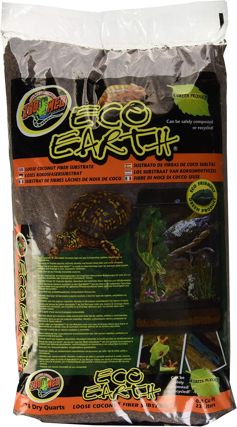 Zoo Med Eco Earth Loose Coconut Fiber Substrate 24 qts.