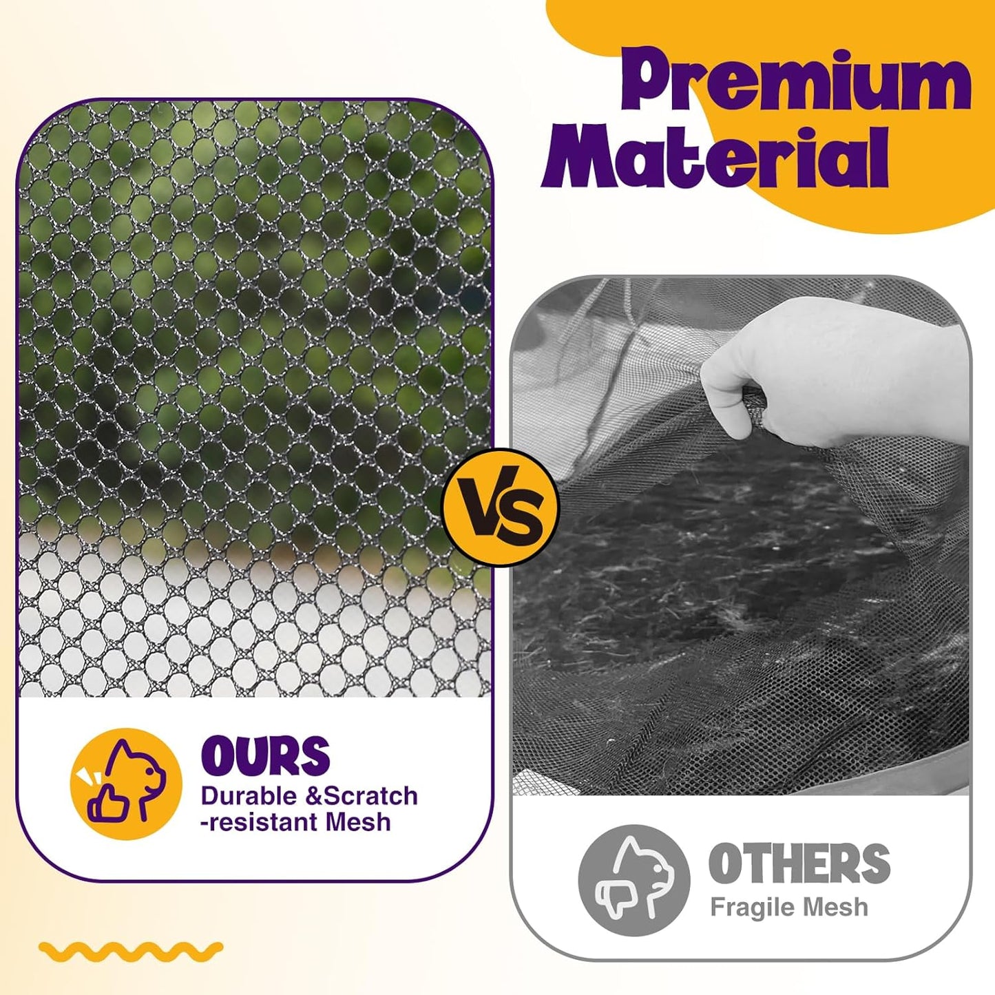 Extra Large Catio Outdoor Cat Enclosure Rywell 2-Tier Cat Tent for Patio, Balcony, Indoor & Camping, Foldable Outdoor Cat Playpen with Windows, Weatherproof Sunproof (Carry Bag Included)