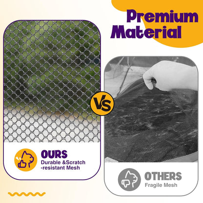 Extra Large Catio Outdoor Cat Enclosure Rywell 2-Tier Cat Tent for Patio, Balcony, Indoor & Camping, Foldable Outdoor Cat Playpen with Windows, Weatherproof Sunproof (Carry Bag Included)