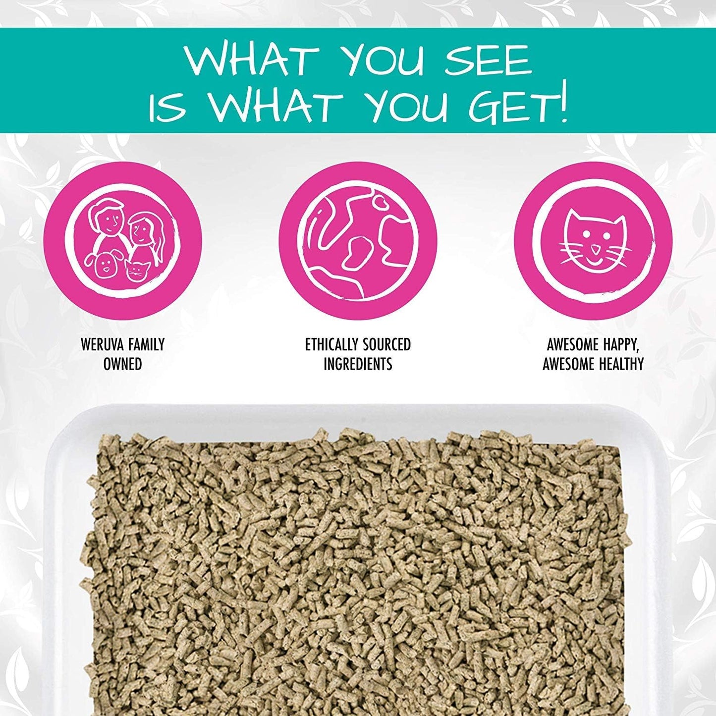 Weruva It's Potty Time Cat Litter and Pelleted Litter Scoop, 11.7 Pounds