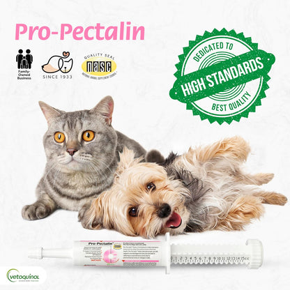 Pro-Pectalin Oral Paste for Dogs & Cats, Helps Relieve Occasional Diarrhea in Cats and Dogs, Situational Diarrhea Relief with Kaolin and Pectin, Contains Beneficial Probiotic Bacteria, 15cc