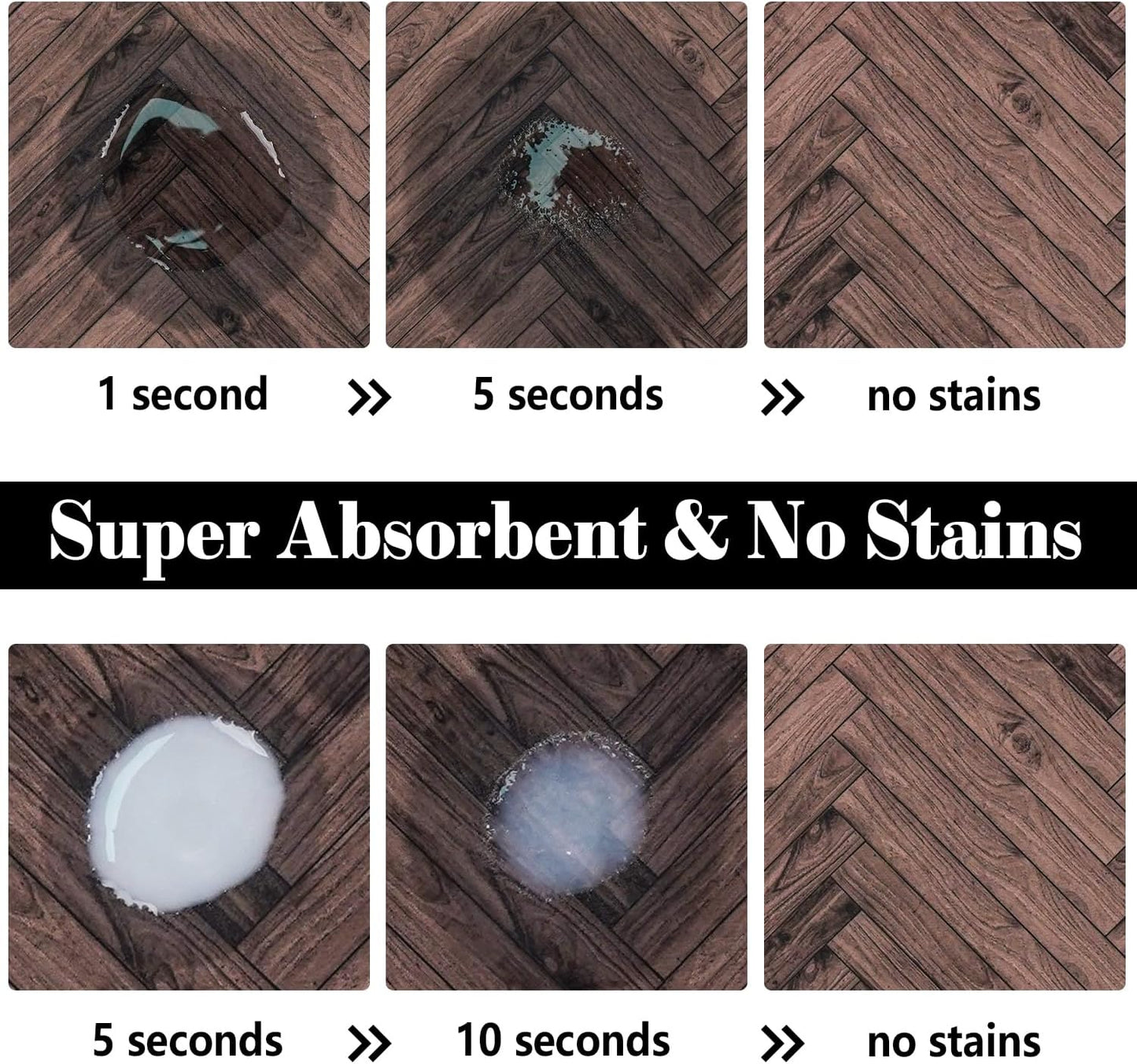 Dog Food Mats for Floors Absorbent, Pet Cat Food Mat - Quick Dry Dog Bowl Mats for Food and Water, Eco-Friendly Pet Supplies