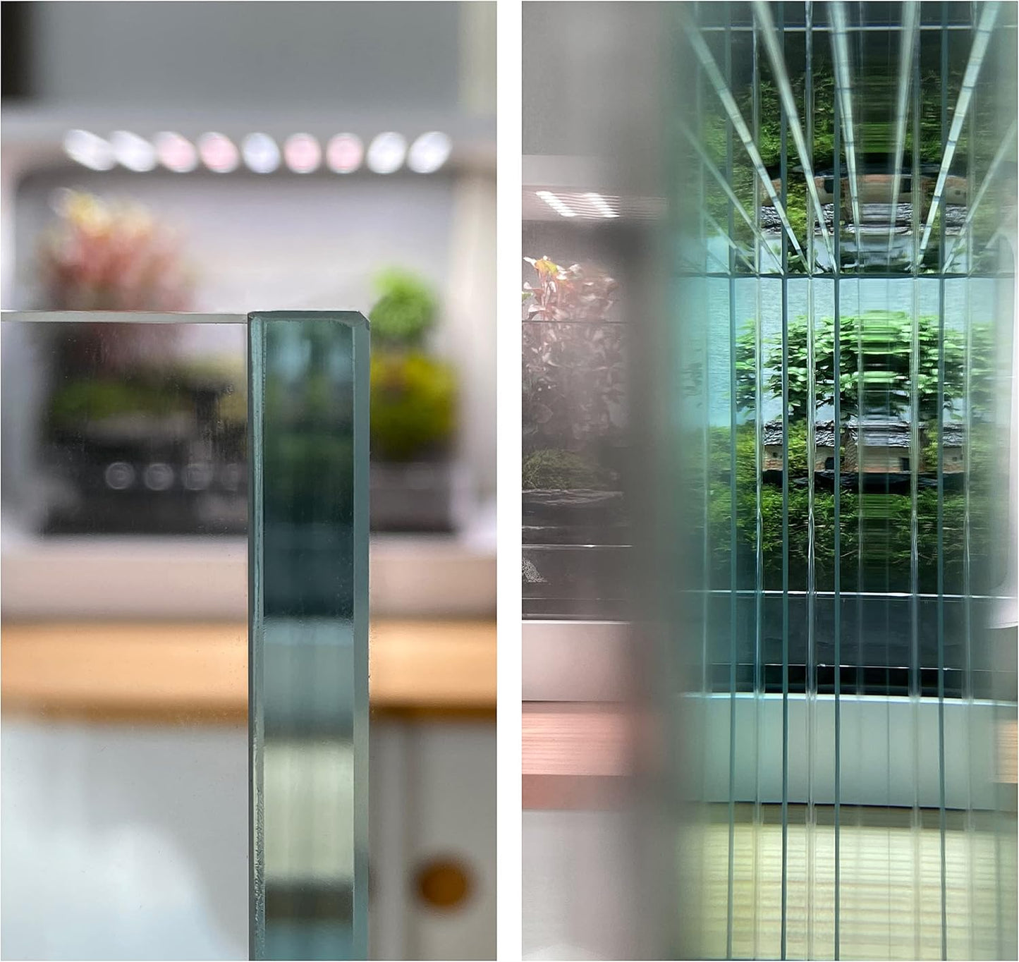 LANDEN 90S 39 Gallon Shallow Tank Rimless Low Iron Tank 35.4" L × 19.7" W × 14.2" H (90cm x 50cm x 36cm); 10mm Thickness Aquascape Fish Tank, Black Leveling Mat Included