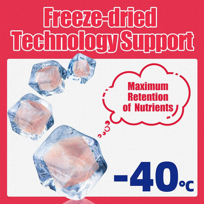 Just Try 7.04 oz Freeze Dried Chicken Cat & Dog Treats Food Topper Raw Single Ingredient High Protein Grain Free Healthy Dog Training Treats