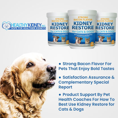 Cat and Dog Kidney Support, Natural Renal Supplements to Support Pets, Feline, Canine Healthy Kidney Function and Urinary Tract. Essential for Pet Health, Pet Alive, Easy to Add to Cats and Dogs Food