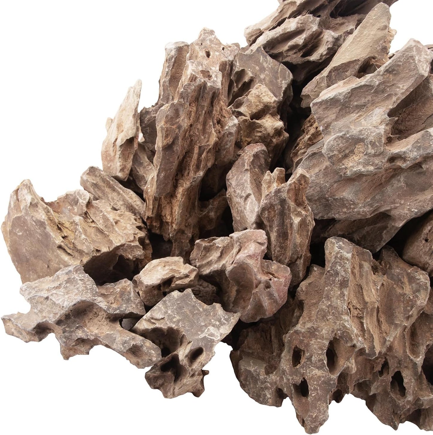 18.1 Pounds Natural Dragon Stones for Aquascaping Terrariums,Aquarium Dragon Ohko Rock (2.1 to 7.2 inch)