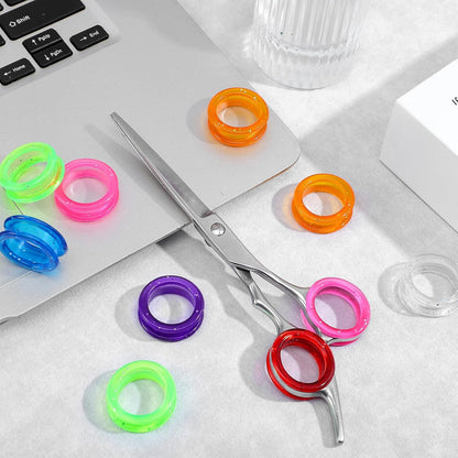 Silicone Scissors Finger Rings, 20 Pcs Soft Scissor Thumb Insert Finger Protection Ring for Pet Grooming Scissor Accessories Dog Grooming Shear Fingers Ring Inserts for Dog Hair Cutting