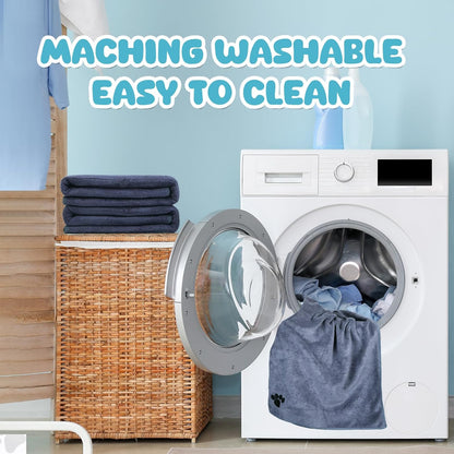 Microfiber Dog Towels for Drying Dogs,40'' X 23.6'', Super Absorbent and Soft Pet Grooming Towel, Perfect Shower & Bath Supplies for Dogs(2-Pack Grey)