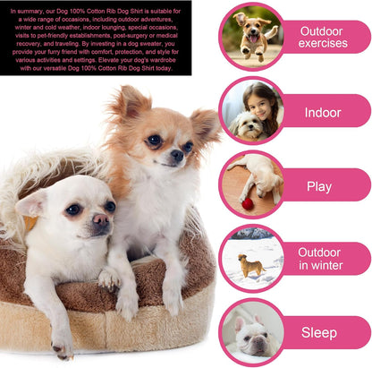 Elevate Your Pet's Comfort and Fashion: Premium 100% Cotton Rib Dog Shirt Vest for Small Breeds Like Chihuahuas, Yorkies, and Puppies .Year-Round Style with Tank-Style Puppy Attire Green X-Small