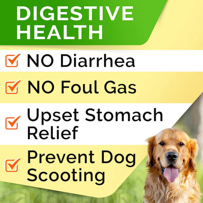 Probiotics + Pumpkin for Dogs Bundle - Allergy, Gas, Diarrhea + Constipation, Food Sensitivity, Scoot - Digestive Enzymes + Prebiotics + Pure Pumpkin Powder - Immunity - 120ct + 8.1oz - Made in USA