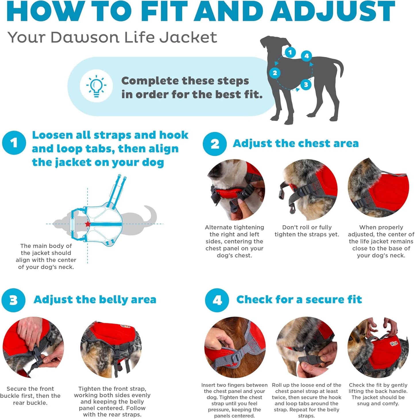 Outward Hound Dawson Swim Dog Life Jacket, High-Performance Neoprene Dog Life Vest for Swimming, Boating, and Water Safety, Large, Red