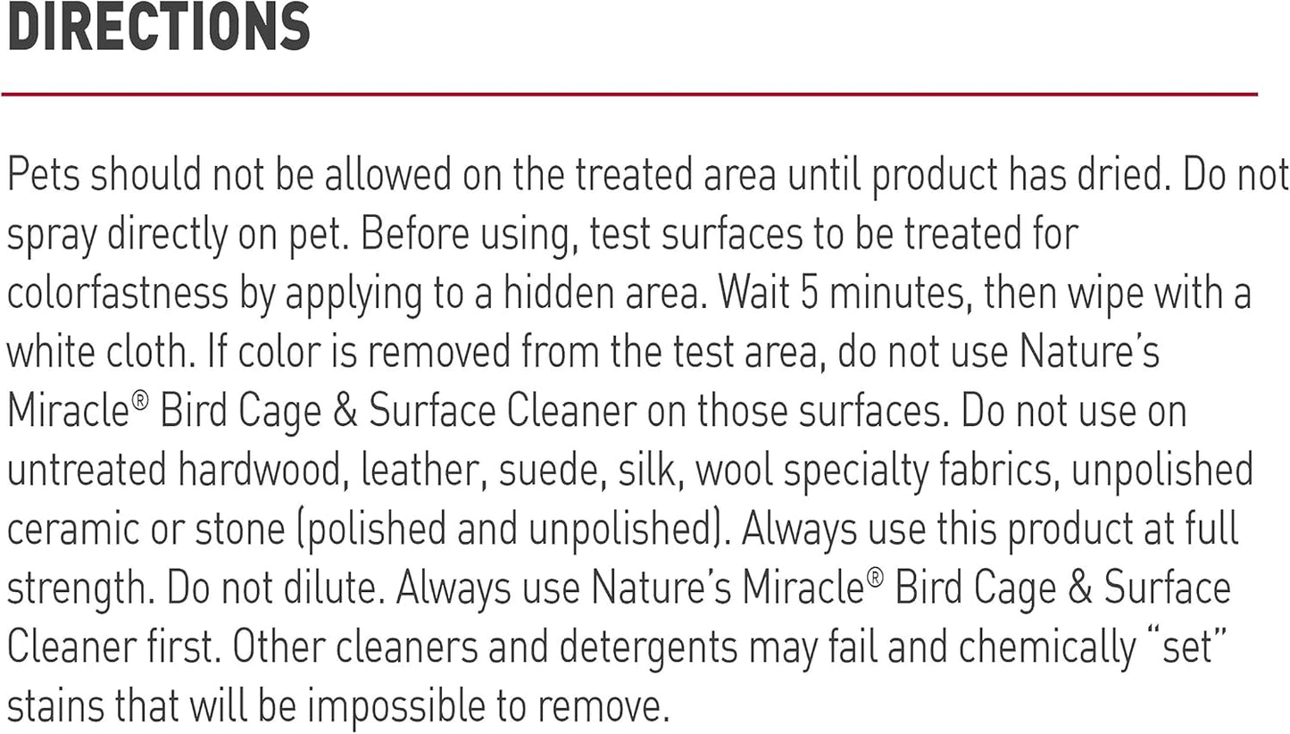 Nature's Miracle Bird Cage & Surface Cleaner