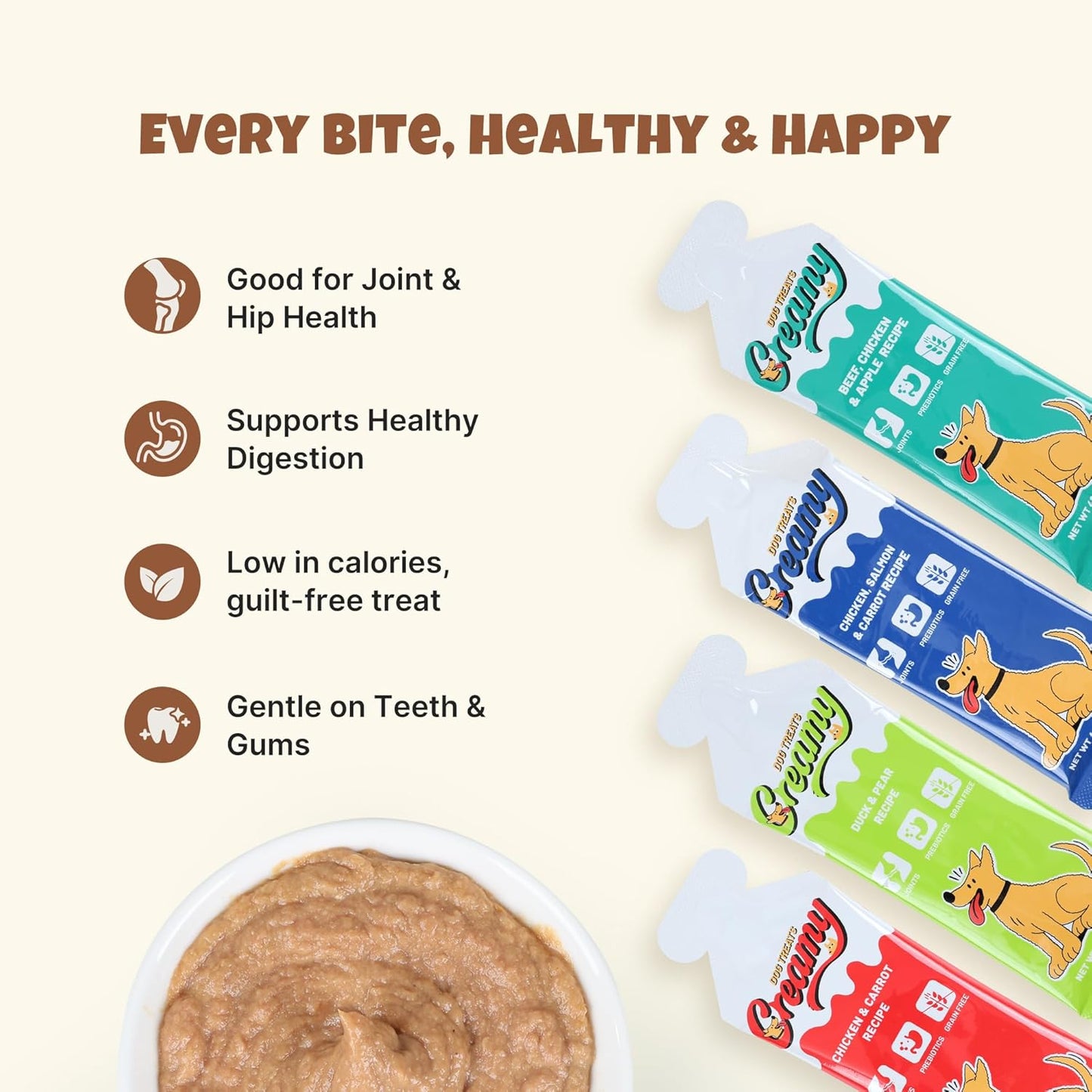 M-PETS Dog Training Treats 2-Pack Bundle: (1) Chicken Crunch Sticks (30 Count) + (1) Chicken Flavor Puree Tubes (8 Pack)