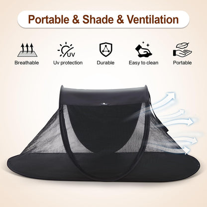 X-ZONE PET Outdoor Cat Tent, Pop Up Cat Playpen, Pet Enclosure Suitable Birds and Small Animals Black