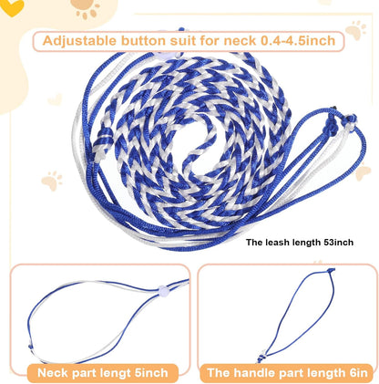 3 Pack Adjustable Hamster Leash Harness for Ferret Mouse Squirrel Small Animal