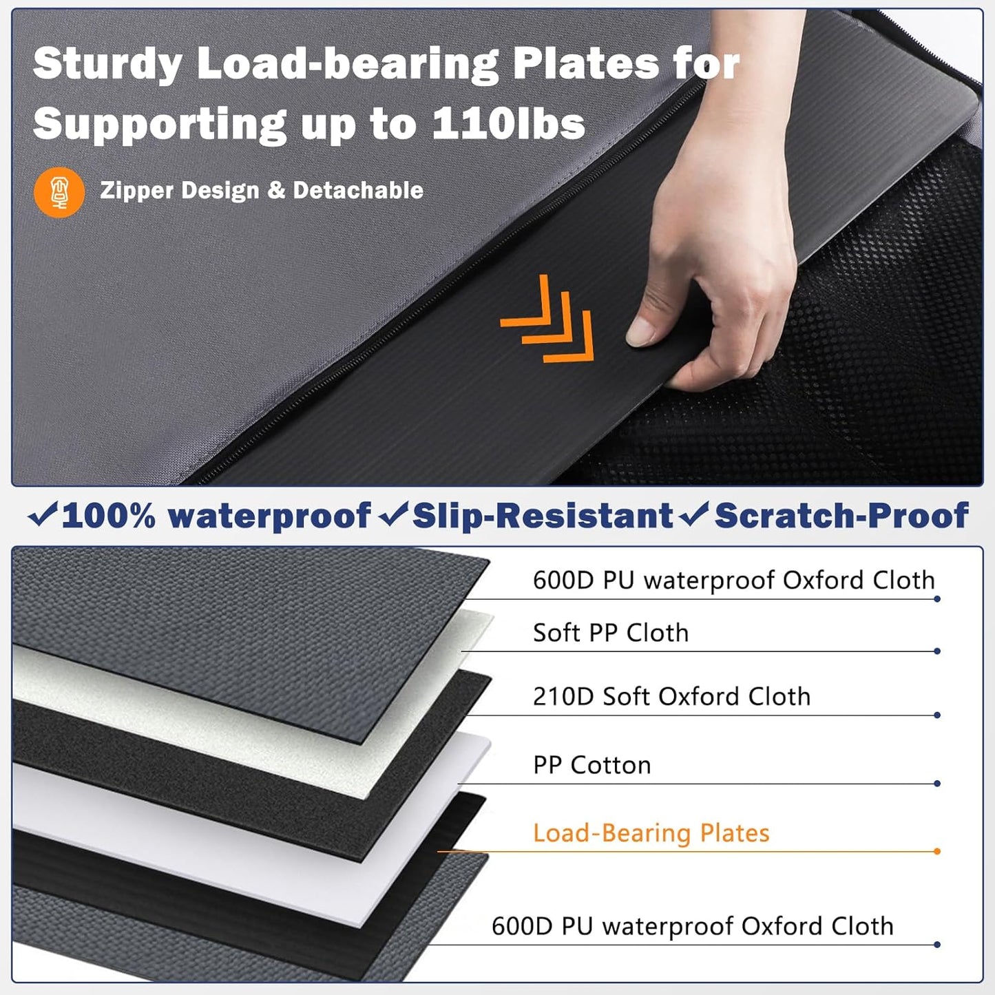 MIXJOY Dog Car Seat for Large Medium Dogs, Back Seat Extender for Pets, Waterproof Pet Carseat for Medium Sized Dog, Hammock for Pet, with Storage Pocket for Cars/SUV/Truck(L-28 * 22 * 20.5in)