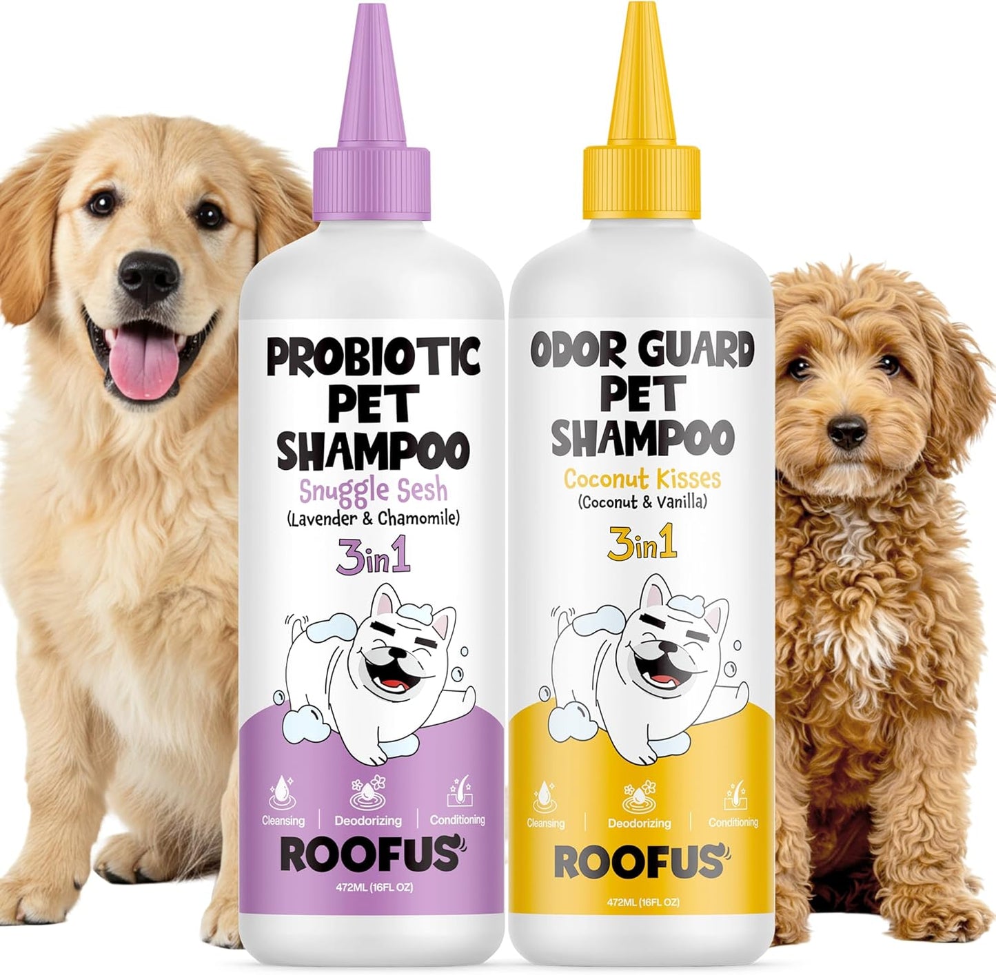 Probiotic and Odor Guard Pet Shampoo - 1 Pack Dog Shampoo for Conditioner, Moisturizing & Itching