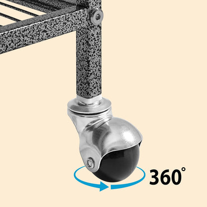 Yaheetech Metal Rolling Cage for Adult Rats/Ferrets/Chinchillas Small Animal Cage w/Removable Ramp & Platform Black